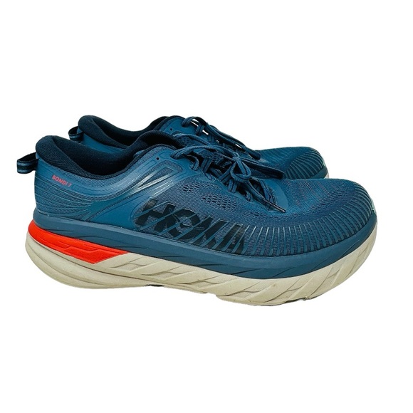 Hoka One One Bondi 7 Men’s Sneakers Size 11.5 WIDE Dark Blue Grey - Picture 12 of 12